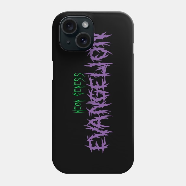 Evangelion metal band logo Phone Case by Mrmera