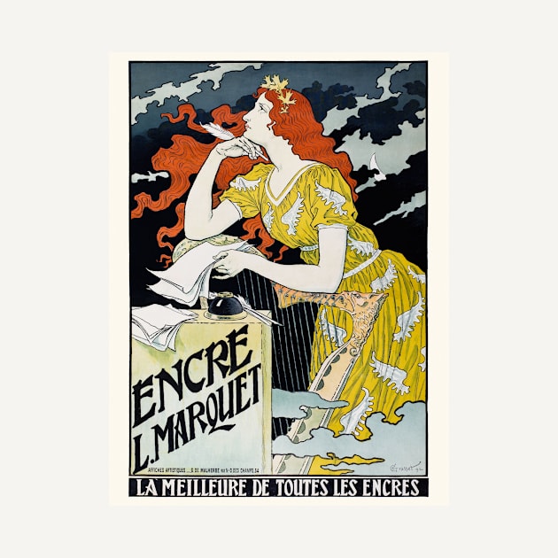 Encre L. Marquet France Vintage Poster 1892 by vintagetreasure