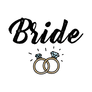 Bride with Diamond Ring Wedding Gift T-Shirt