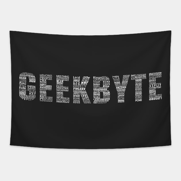 Geekbyte Word Logo 2021 Tapestry by Geekbyte