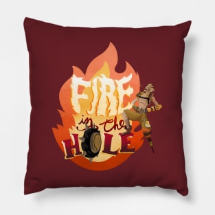 Fire in the hole - Junkrat Overwatch Pillow