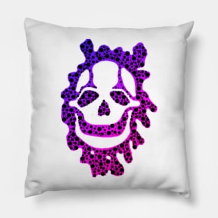 Toxic Skull (Blue & Purple) Pillow