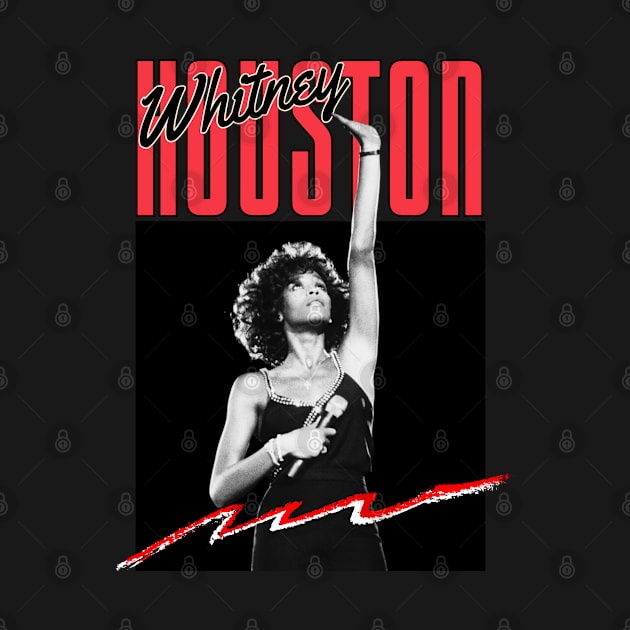 Whitney houston///original retro fan design by DetikWaktu