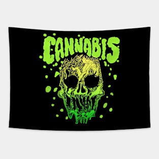 Cannabis skull Tapestry