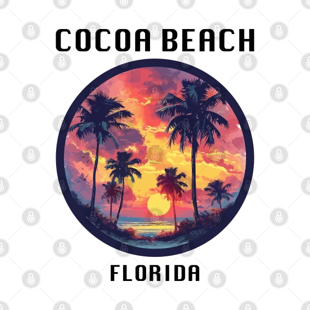 Cocoa Beach Florida (with Black Lettering) by VelvetRoom