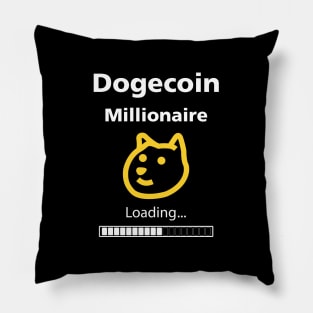 Dogecoin Millionaire Loading shirt Pillow