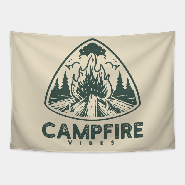 Campfire Vibes (bright version) by Ninepardon105 Tapestry by Ninepardon105 Merch