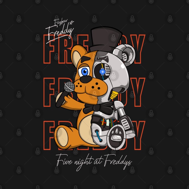 Five nights at freddy's - Fazbear Freddy Robot by Nine Tailed Cat