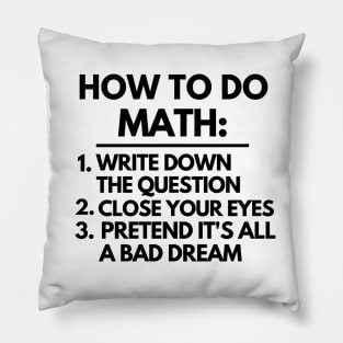 How to do math Pillow