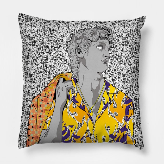 David and our time Pillow by RusaTheMaker