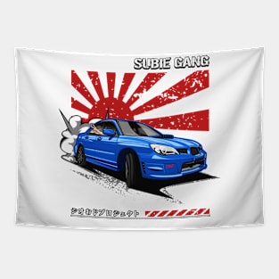 Subie Gang WRX STi (Special Blue) Tapestry