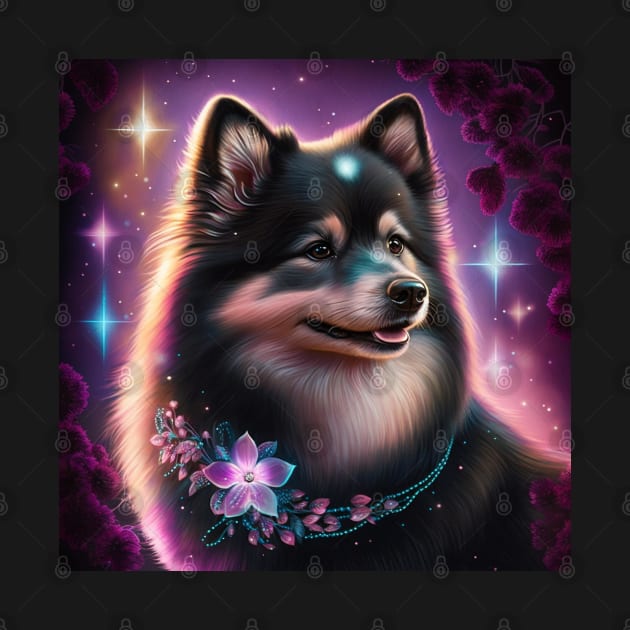 Gleaming Finnish Lapphund by Enchanted Reverie