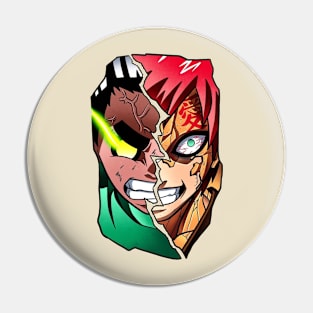 rock lee and gaara Pin