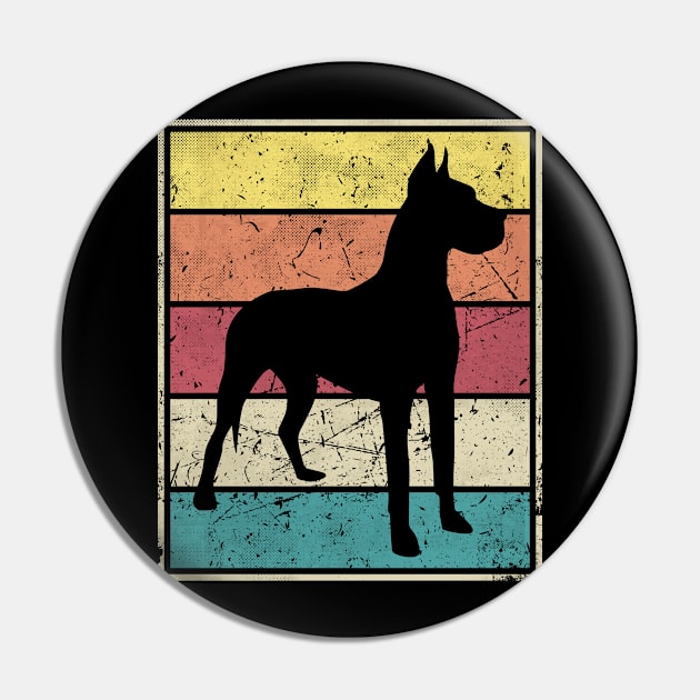 Great Dane Retro Vintage classic Pin by bridgewalker