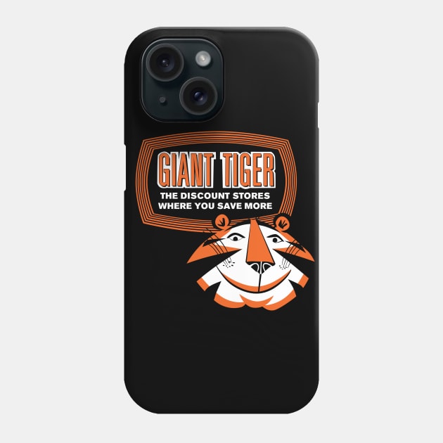 Giant Tiger Defunct Grocery Store USA Phone Case by carcinojen