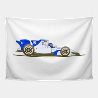 Race car, formula, race, car Tapestry