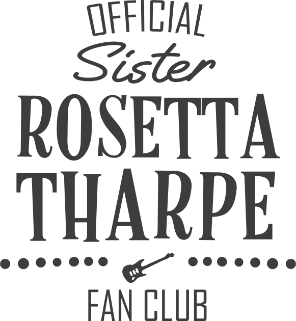 The Godmother of Rock & Roll: Sister Rosetta Tharpe Fan Club (dark text) Kids T-Shirt by Ofeefee