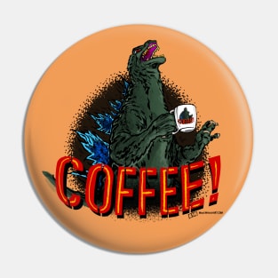 Coffee Kaiju Pin