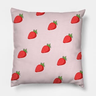 Cute little strawberries <3 Pillow