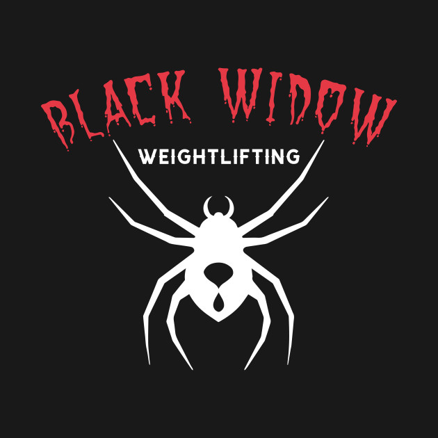 Black Widow Weightlifting by Tees by Cinny