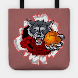 wolf ripping Tote