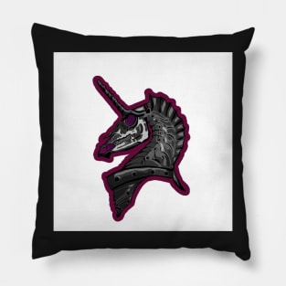 Skeleton Unicorn Pillow