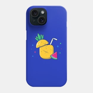 Pineapple Juice And Watermelon Cartoon Phone Case