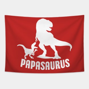 Papasaurus Papa Dinosaur Rex Funny Dad Fathers Day Gift Idea Tapestry