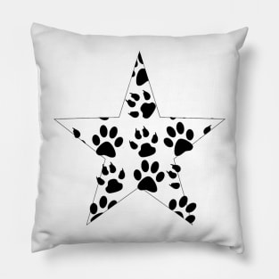 Huellitas De Felinos En Estrella Pillow