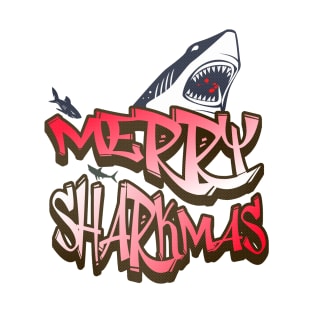 Merry Sharkmas funny Christmas T-Shirt