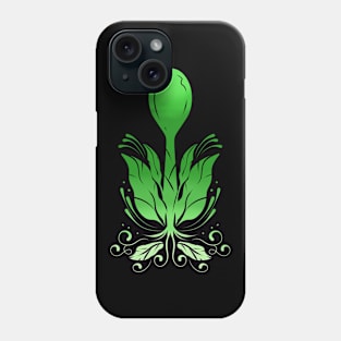 Spoon Growing Out Of Veggies, Go Vegan Phone Case