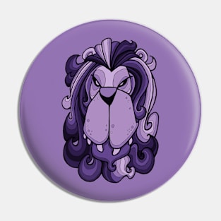 Lion - Ultra Violet Purple Pin