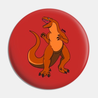 Fuego, battle ready retrosaur Pin