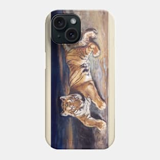 Reclining Tiger by Antoine-Louis Barye Phone Case