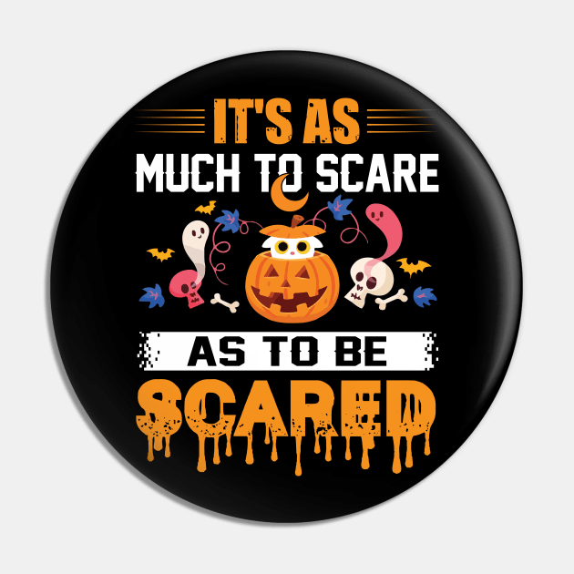 Halloween Pumpkin Scared Pin by Lin-Eve