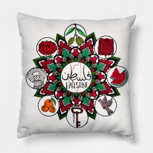 Palestine Mandala Pillow