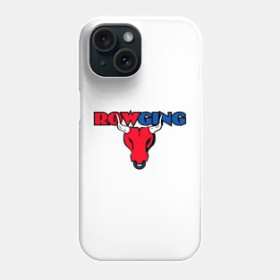 RowGing bull Funny rowing art Phone Case