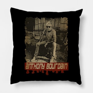 Anthony Bourdain Vintage Pillow