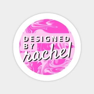 Designed by Rachel Official logo Magnet