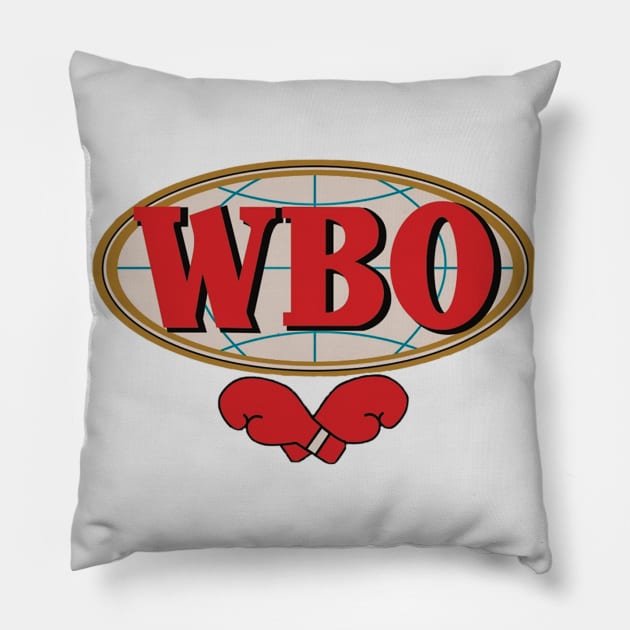 World Boxing Organization Pillow by FightIsRight