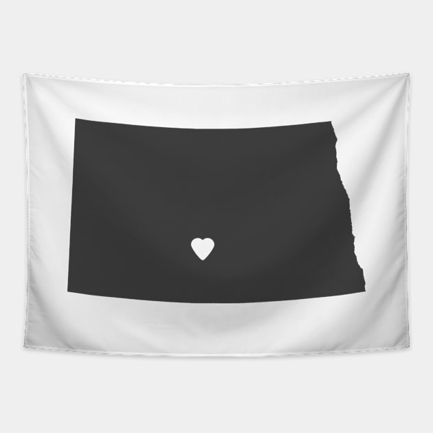 North Dakota Love Tapestry by juniperandspruce