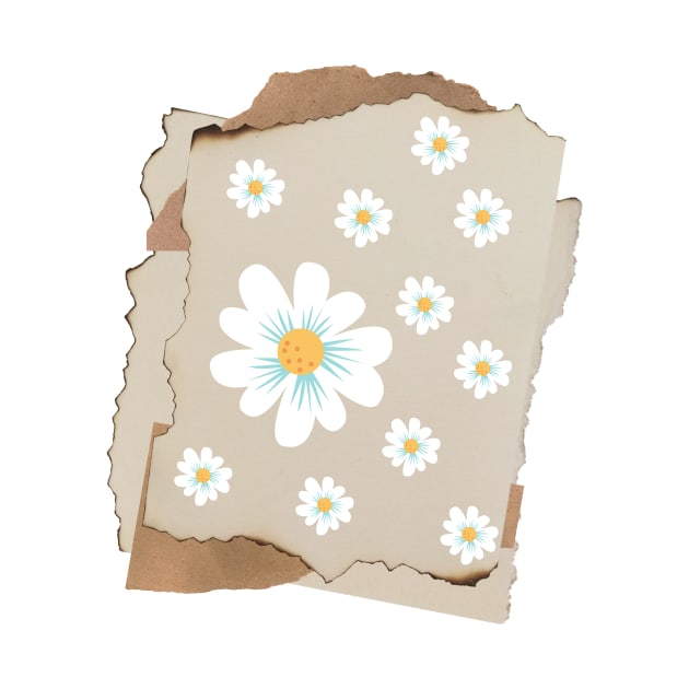 Brown paper and flower by PedaDesign