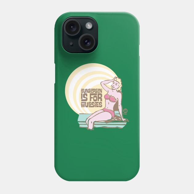 sunscreen Phone Case by toddgoldmanart