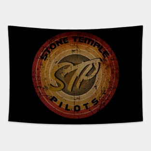 STP - Stone Temple Pilots, circle vintage retro faded Tapestry