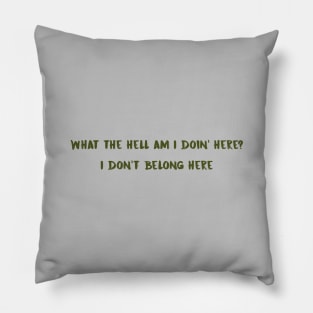 Creep, green Pillow