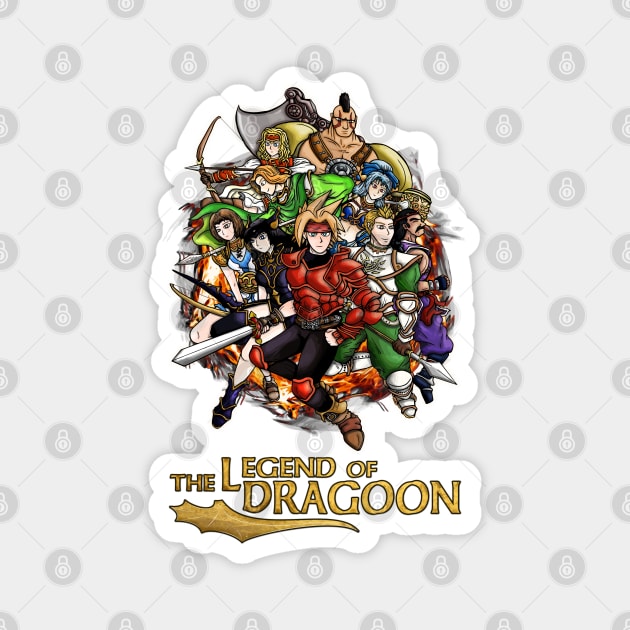 The Legend of Dragoon Heroes Magnet by WarioPunk