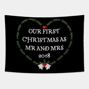 2018 Our First Christmas As Mr & Mrs Tapestry