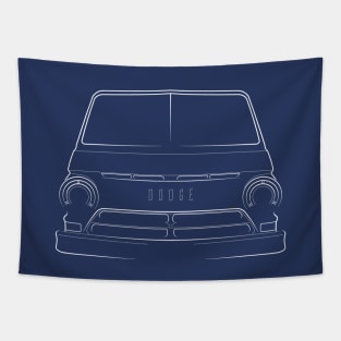 1965 Dodge A100 - front stencil, white Tapestry