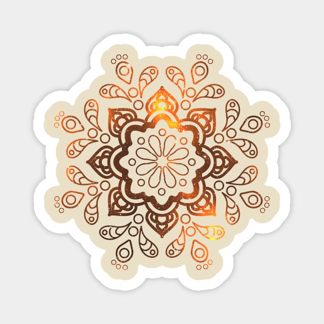 Flower Mandala Magnet by emma17