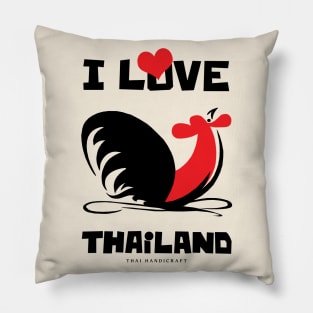 Rooster Thai Handicraft Pillow